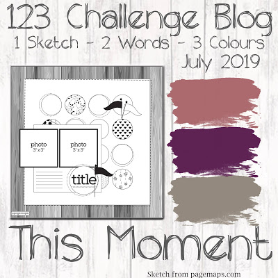 123 Challenge July 2019 Inspiration Board